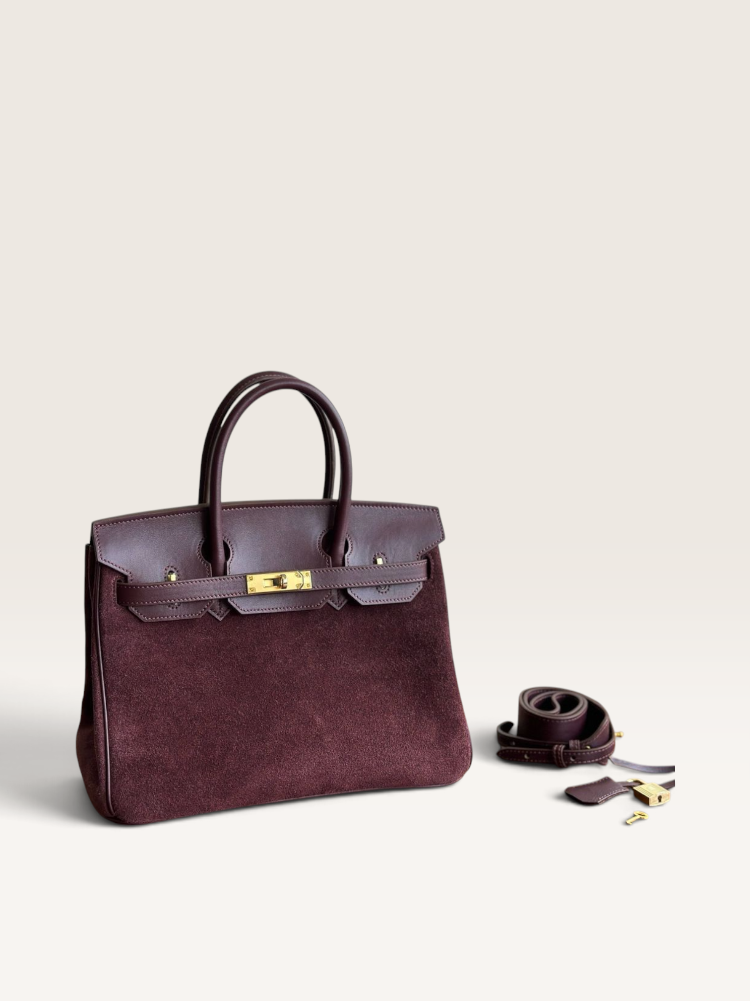 LE SABOT - Suède Burgundy