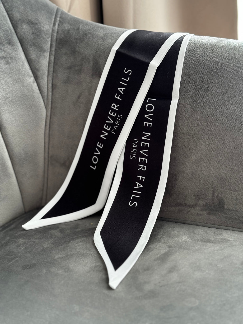 Love Never Fails Noir Scarf